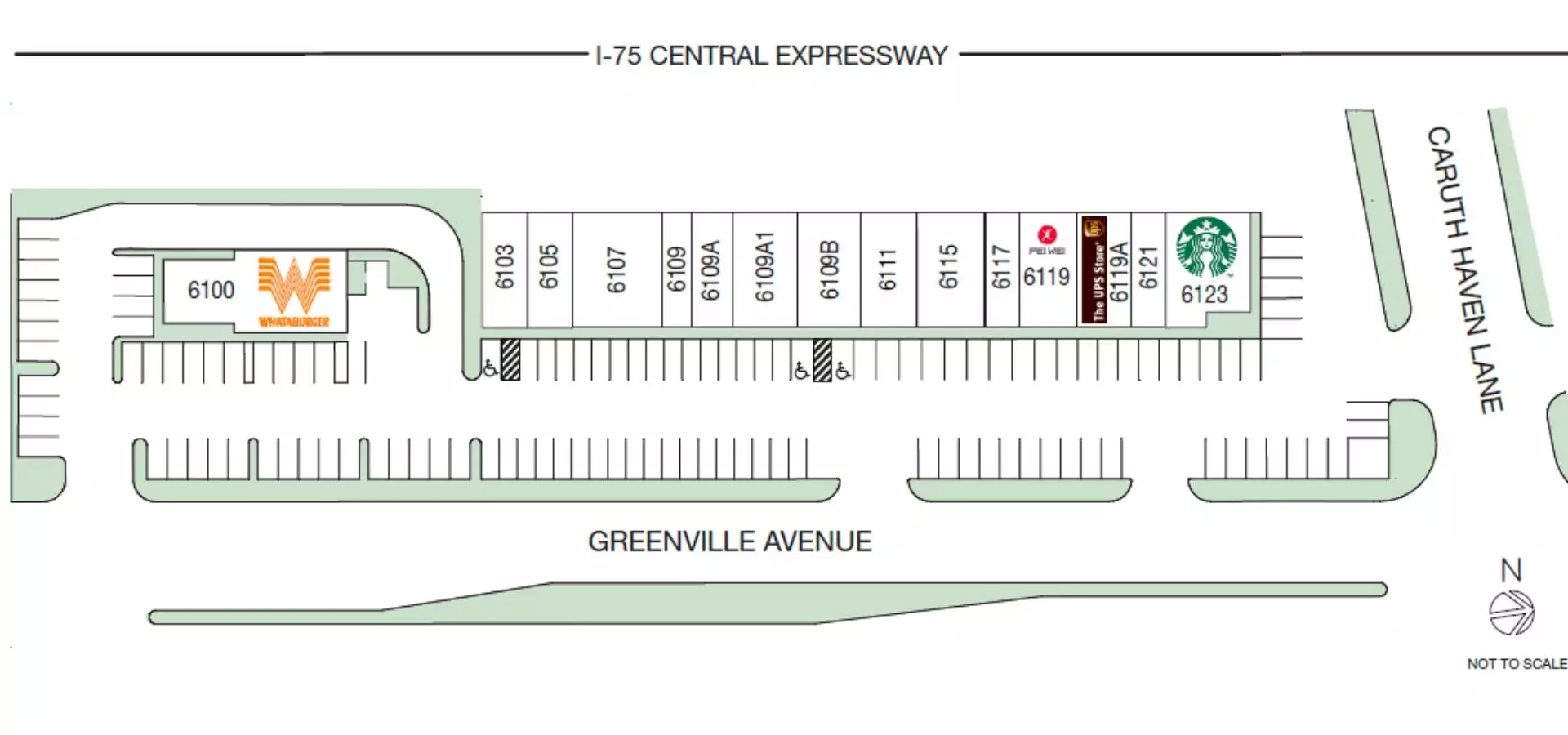 CARUTH HAVEN PLAZA MAP